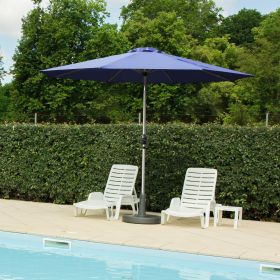 9FT Patio Umbrella, Outdoor Table Umbrella with Push Button Tilt and Crank, UV Protection Waterproof Market Sun Umbrella with 8 Sturdy Ribs for G 9FT Patio Umbrella, Outdoor Table Umbrella with Push Button Tilt and Crank, UV Protection Waterproof Market Sun Umbrella with 8 Sturdy Ribs for G